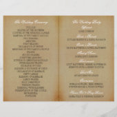 Oak Tree Wedding Collectie - Programma (Achterkant)