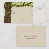 Oak Tree Wedding Flat Place Cards Plaatskaartje (Voorkant / Achterkant)
