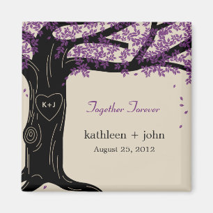 Oak Tree Wedding Magnet Magneet