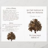 Oak Tree Wedding Program (Voorkant)