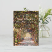 Oak Tree Wedding Uitnodiging (Staand voorkant)