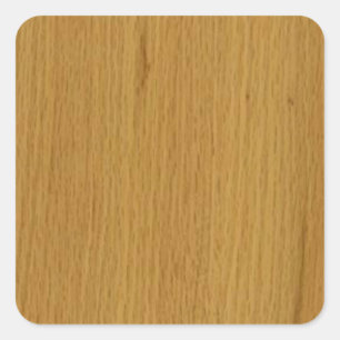 OAK WOOD finish kopen BLANK blanc blanche + TEKST Vierkante Sticker