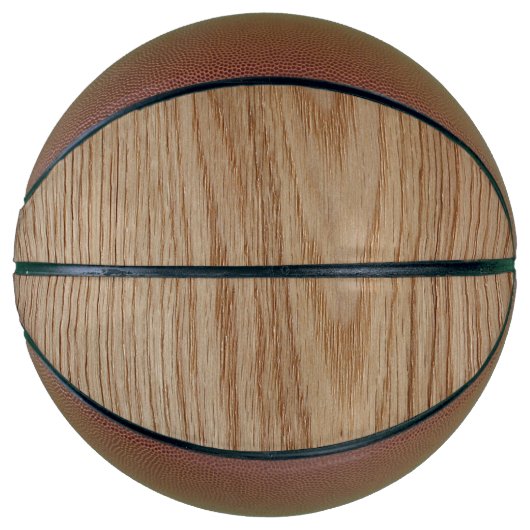 Oak Wood Grain Kijk uit Mini Basketbal (Voorkant)