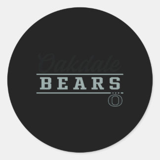 Oakdale High School Beren Ronde Sticker