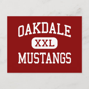 Oakdale - Mustangs - High - Oakdale California Briefkaart