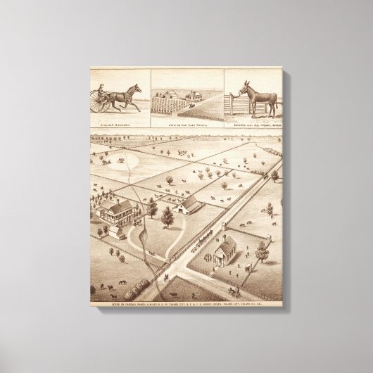 Oakdale Ranch Canvas Afdruk (Voorkant)