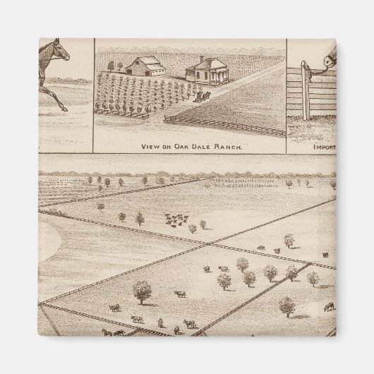 Oakdale Ranch Magneet (Voorkant)