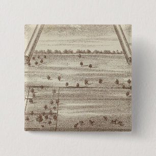 Oakdale Ranch Vierkante Button 5,1 Cm