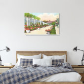 Oakes Garden Theater Lower Terrace Canvas Afdruk (Insitu (Slaapkamer))