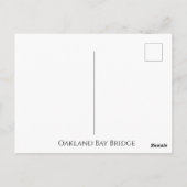 Oakland Bay Bridge Briefkaart (Achterkant)