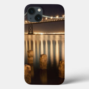 Oakland Bay Bridge nachtelijke reflecties. iPhone 13 Hoesje