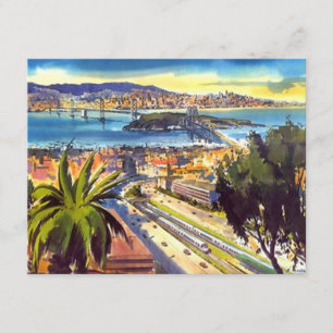 OAKLAND BAY SAN FRANCISCO SKYLINE PARTY INVITATION KAART