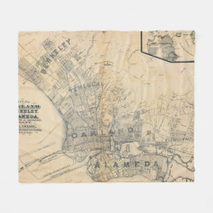 Oakland, Berkeley, Alameda Fleece Deken