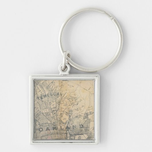 Oakland, Berkeley, Alameda Sleutelhanger (Voorkant)