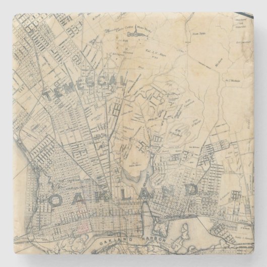 Oakland, Berkeley, Alameda Stenen Onderzetter (Voorkant)