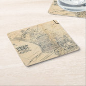 Oakland, Berkeley, Alameda Vierkante Kartonnen Onderzetter (Schuin)