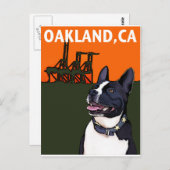 OAKLAND, CA Mutt - Harry Briefkaart (Voorkant / Achterkant)