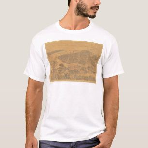 Oakland, CA. Panoramische kaart 1881 (1231A) T-shirt