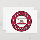 Oakland California Briefkaart (Voorkant / Achterkant)
