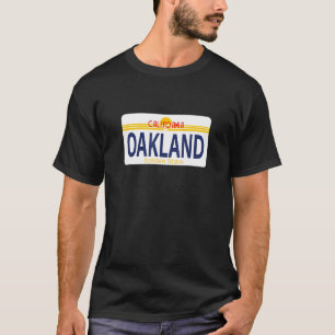 Oakland California Cali CA Home Bay Area License P T-shirt