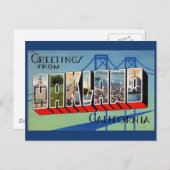 Oakland California Greeting Briefkaart (Voorkant / Achterkant)