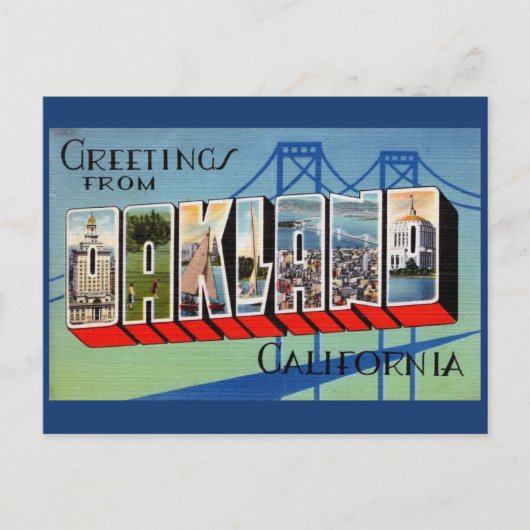 Oakland California Greeting Briefkaart (Voorkant)