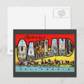 Oakland California Greeting Briefkaart (Voorkant / Achterkant)