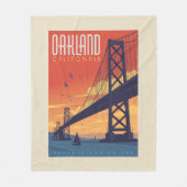 Oakland, Californië Fleece Deken (Voorkant)