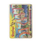 Oakland Californië grote postauto Badmat (Voorkant Verticaal)