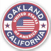 OAKLAND, Californië Sticker (Voorkant)