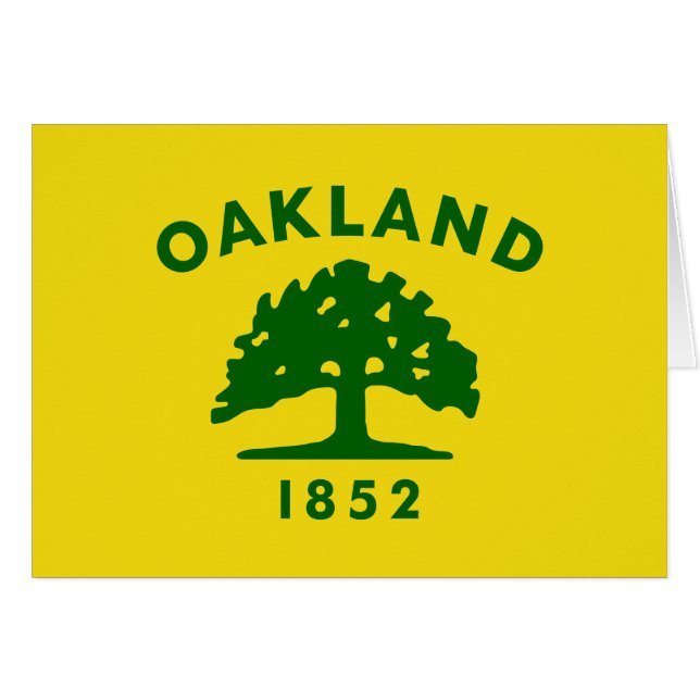 Oakland, Californische vlag (Voorkant Horizontaal)