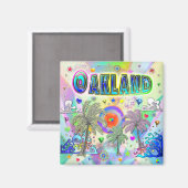 Oakland Deep Dream Magnet Magneet (Voorkant / Achterkant)
