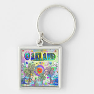 Oakland Deep Dream Sleutelhanger