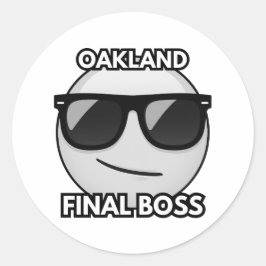 Oakland Eindbaas Cool Emoji Sticker