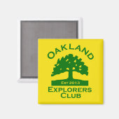 Oakland Explorers Club Magnet (Recto/Verso)