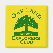 Oakland Explorers Club Magnet (Devant)