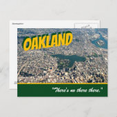 Oakland : "Il n'y a pas là-bas." Carte postale Ste (Devant / Derrière)