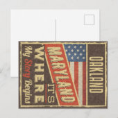 Oakland Maryland Briefkaart (Voorkant / Achterkant)