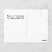 Oakland Metropark Zwanen met Logo Briefkaart (Achterkant)