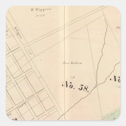 Oakland, nabijheid 14 vierkante sticker (Voorkant)