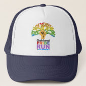 Oakland Pride run Baseball Hat Trucker Pet (Voorkant)