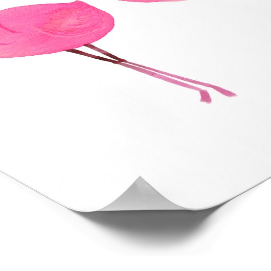 OAKLEY Flamingo Roze Bruiloftsborrel Welkom Poster (Hoek)