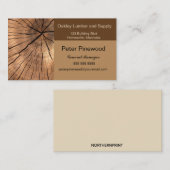 Oakley hout en levering visitekaartje (Voorkant / Achterkant)