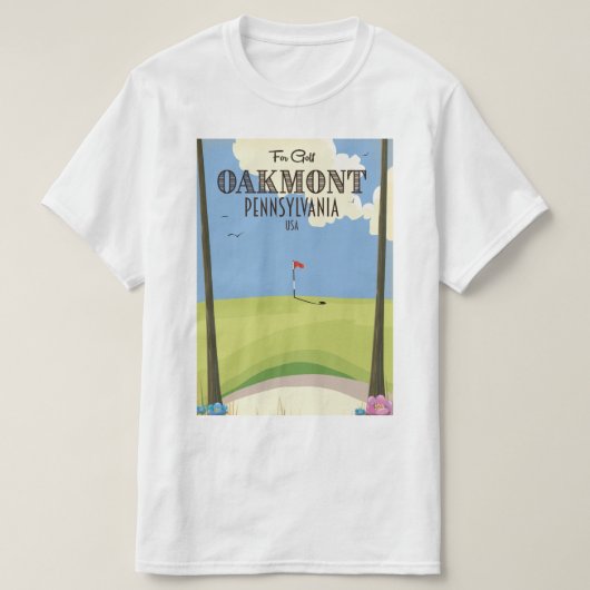 Oakmont Pennsylvania Golf T-shirt (Design voorkant)