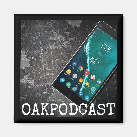 Oakpodcast Magnet Magneet (Voorkant)