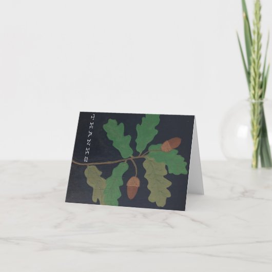 Oaks en Acorns Bedankkaart (Voorkant)