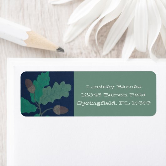 Oaks en Acorns Etiket (Insitu)