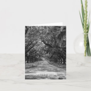 Oaks Grayscale Bedankkaart