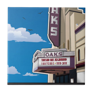 Oaks Theater op Solano Avenue in Berkeley, CA Tegeltje