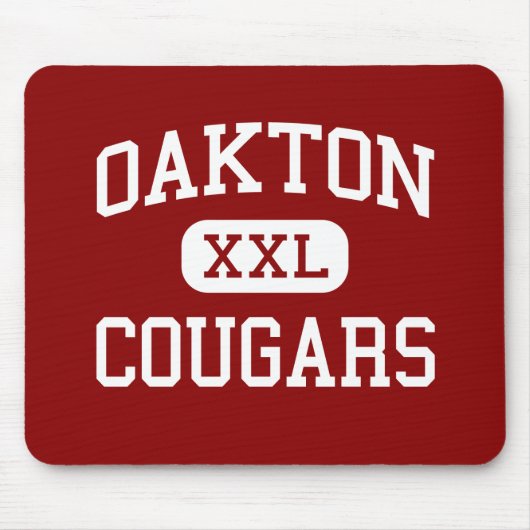 Oakton - Cougars - High School - Oakton Virginia Muismat (Voorkant)